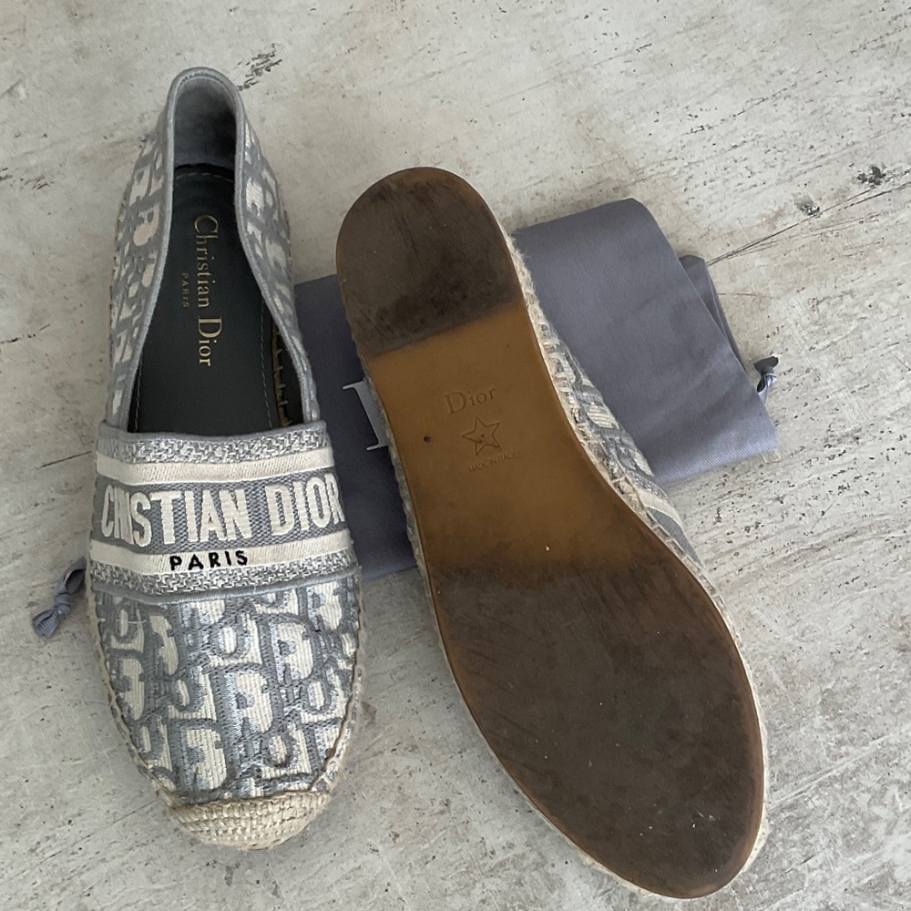 Dior Monogram Gray Espadrilles - image 2